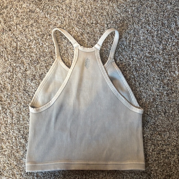 Cream Ribbed Tank Top - Picture 3 of 3